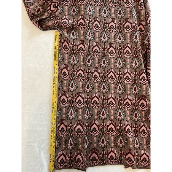 Zara Knit Kimono Coat Special Edition Jacquard Knit Size L Boho Sweater - Picture 8 of 14